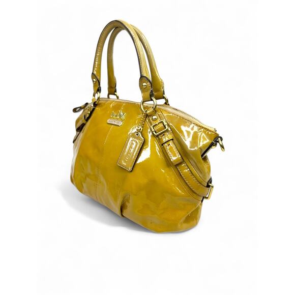 Coach Vintage Madison Patent Leather Sophia Satchel - Picture 7 of 15